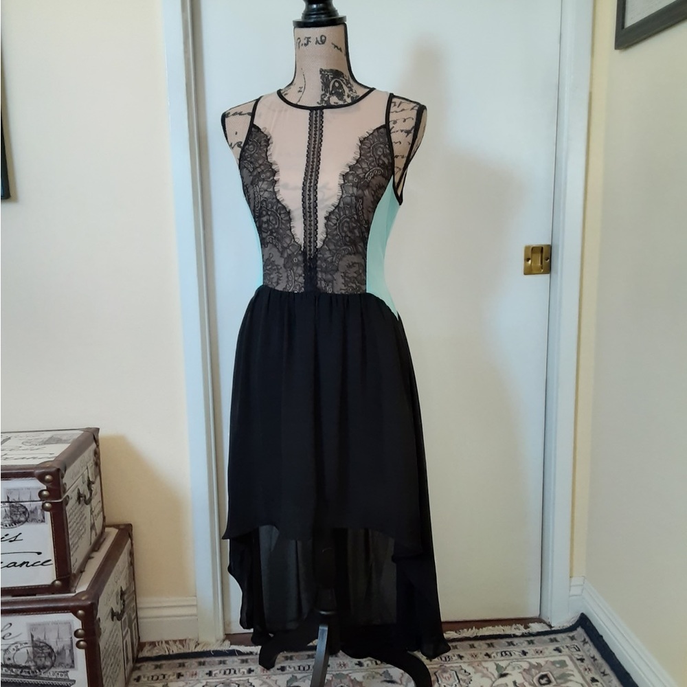 Hi-Lo hem dress